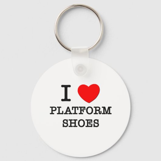 Porte-clés I Love Plateforme Chaussures (Recto)