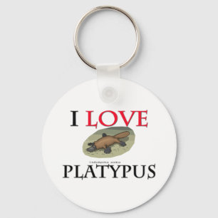 Porte-clés I Love Platypus
