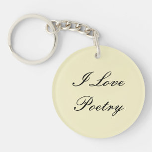 Porte-clés I Love Poetry Porte - clé (Cream & Black)