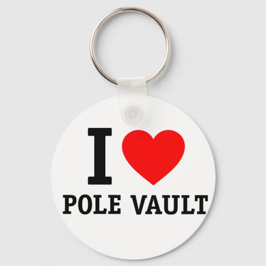 Porte-clés I Love Pole Vault (Recto)