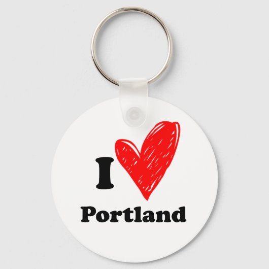 Porte-clés I love Portland (Recto)