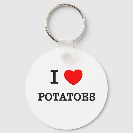 Porte-clés I Love POTATOES ( nourriture ) (Recto)