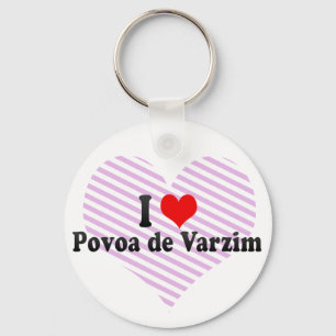 Porte-clés I Love Povoa de Varzim, Portugal