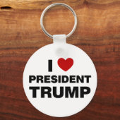 Porte-clés I Love Président Trump Heart (Recto)