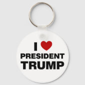 Porte-clés I Love Président Trump Heart (Verso)