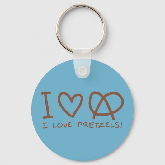 Porte-clés I Love Pretzels (Recto)