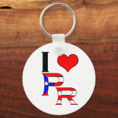 Porte-clés I Love Puerto Rico (Recto)