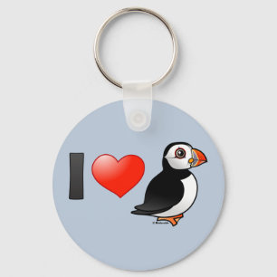 Porte-clés I Love Puffins