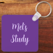 Porte-clés I love purple (Verso)