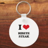 Porte-clés I Love Ribeye Steak (Recto)