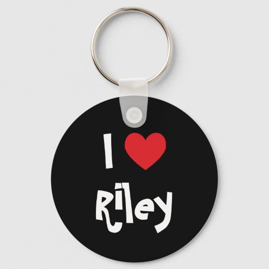 Porte-clés I Love Riley (Recto)