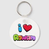 Porte-clés I Love Rowan (Recto)