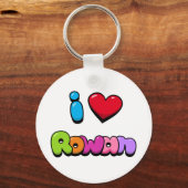 Porte-clés I Love Rowan (Verso)