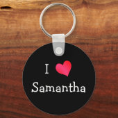 Porte-clés I Love Samantha (Recto)