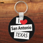 Porte-clés I Love San Antonio Texas (Recto)