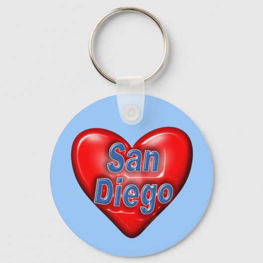 Porte-clés I Love San Diego (Recto)