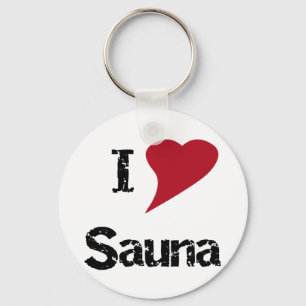 Porte-clés I Love Sauna