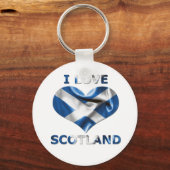 Porte-clés I Love Scotland Heart Flag (Recto)