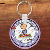 Porte-clés I Love scrapbooking (Recto)