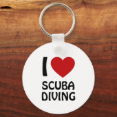 Porte-clés I Love Scuba Diving (Recto)