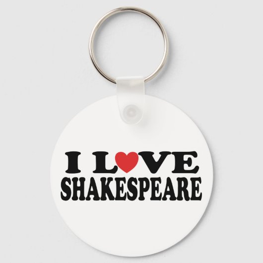 Porte-clés I Love Shakespeare Cadeau (Recto)