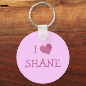 Porte-clés I Love Shane (Recto)