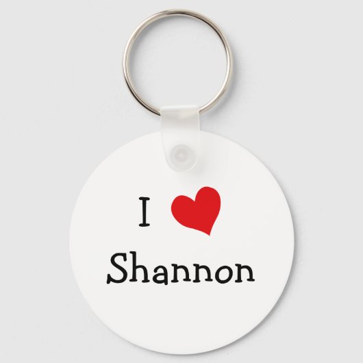 Porte-clés I Love Shannon (Recto)