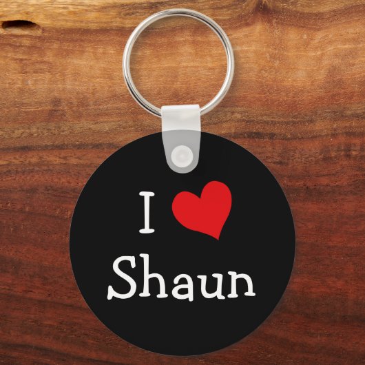 Porte-clés I Love Shaun (Recto)