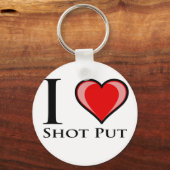 Porte-clés I Love Shot Put (Recto)