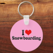 Porte-clés I Love Snowboard (Recto)