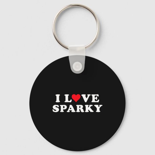 Porte-clés I Love Sparky Matching Girlfriend & Boyfriend (Recto)