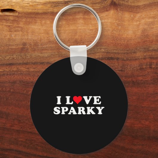 Porte-clés I Love Sparky Matching Girlfriend & Boyfriend (Recto)
