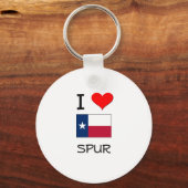 Porte-clés I Love Spur Texas (Recto)