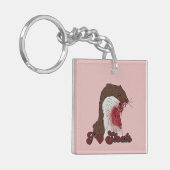 Porte-clés I Love Stoats (Devant gauche)