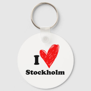 Porte-clés I Love Stockholm