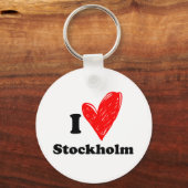 Porte-clés I Love Stockholm (Recto)