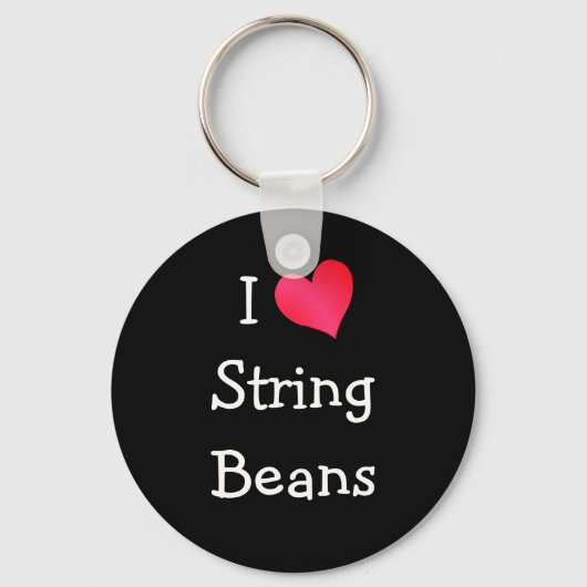 Porte-clés I Love String Beans (Recto)