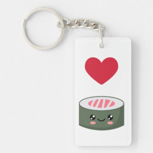 Porte-clés I love Sushi
