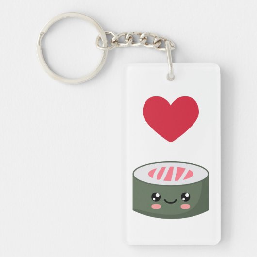 Porte-clés I love Sushi (Devant)