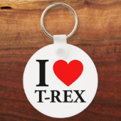 Porte-clés I Love T - Rex (Recto)