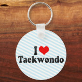 Porte-clés I Love Taekwondo (Recto)