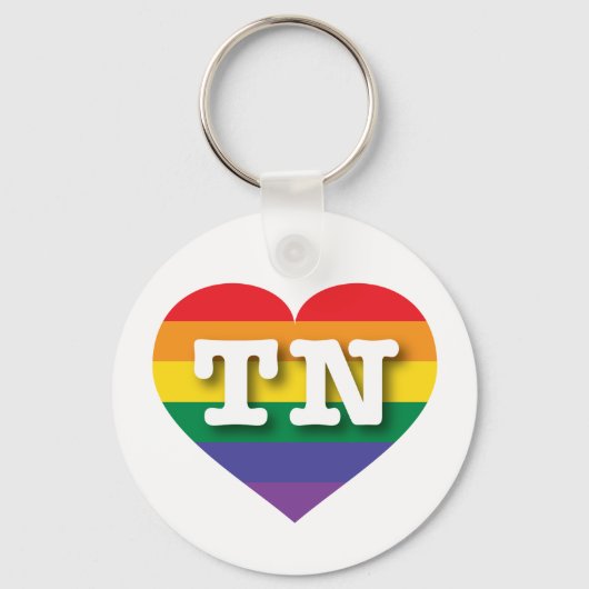 Porte-clés I Love Tennessee Rainbow Heart (Recto)