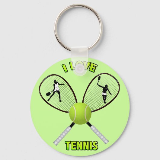 PORTE-CLÉS I LOVE TENNIS (Recto)
