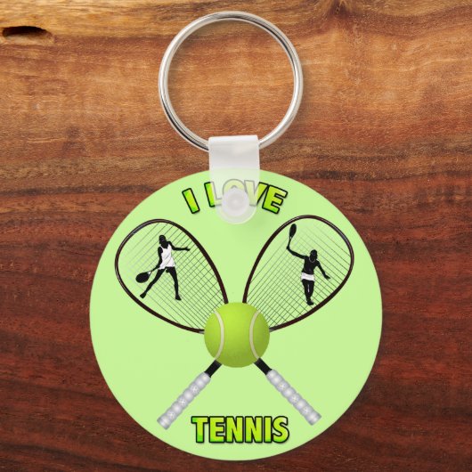 PORTE-CLÉS I LOVE TENNIS (Recto)