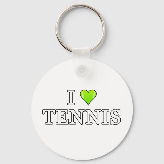 Porte-clés I Love Tennis (Recto)