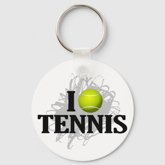 Porte-clés I Love Tennis Emblem (Recto)