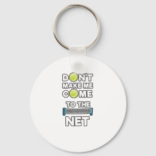Porte-clés I Love Tennis ne me fait pas venir sur le Net