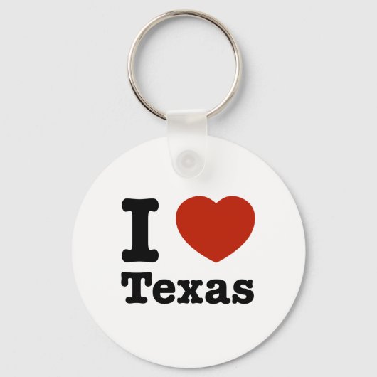 Porte-clés I Love texas (Recto)