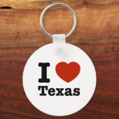 Porte-clés I Love texas (Recto)