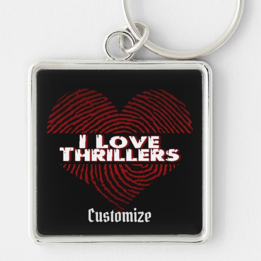 Porte-clés I Love Thrillers Black (Devant)